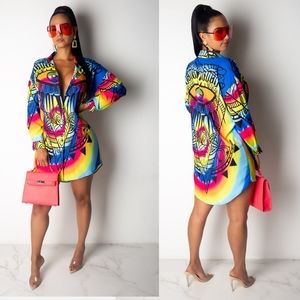 Women's colorful cardigan